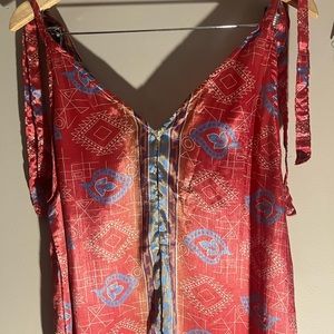 How Bazaar coral  satin jumpsuit